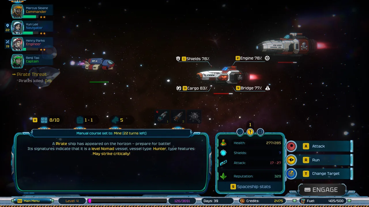 Stellar Freight: Endless Horizon 遊戲畫面