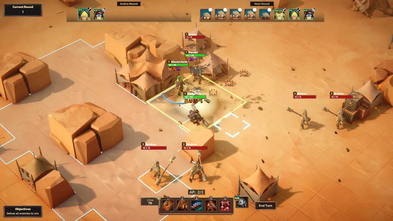 Dunebound Tactics 遊戲畫面