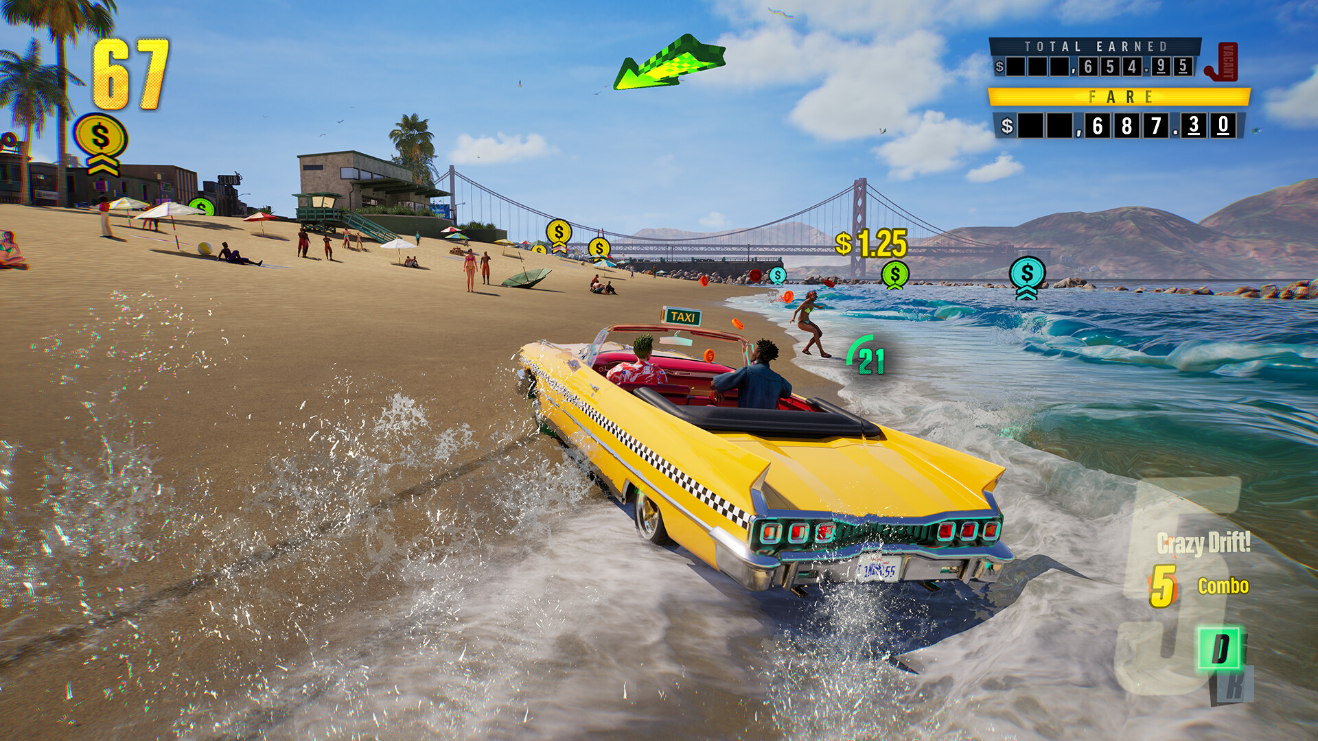 Crazy Taxi: World Tour 官方截圖(海灘狂飆)