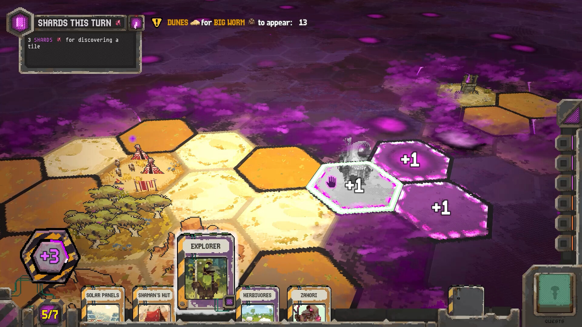Toxic Frontier 遊戲截圖 — 探索者與腐化地形