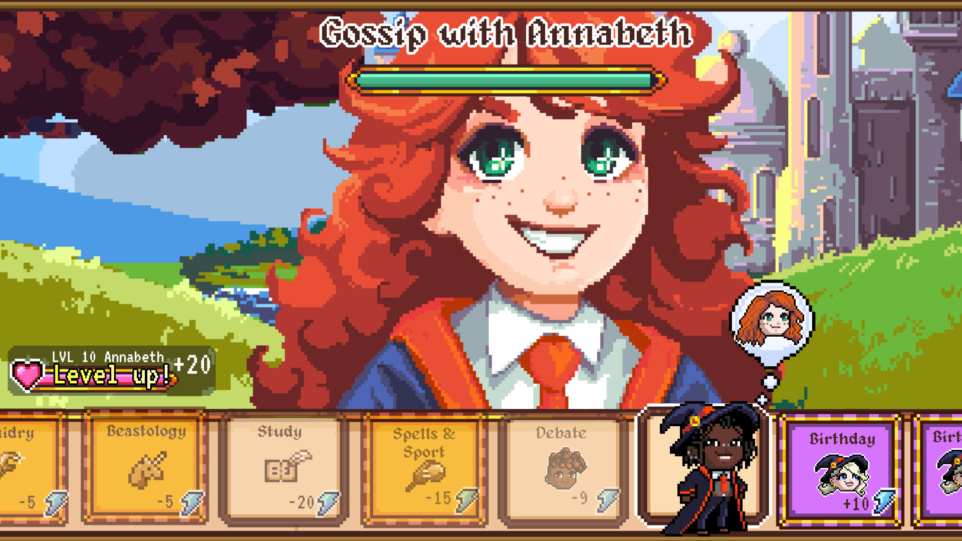 與同學建立關係:Gossip with Annabeth